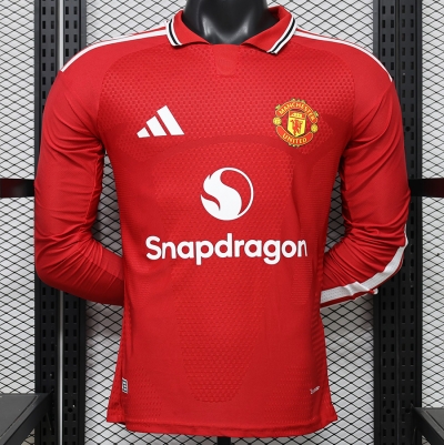 2627 M a Home long sleeve player version Soccer Jersey